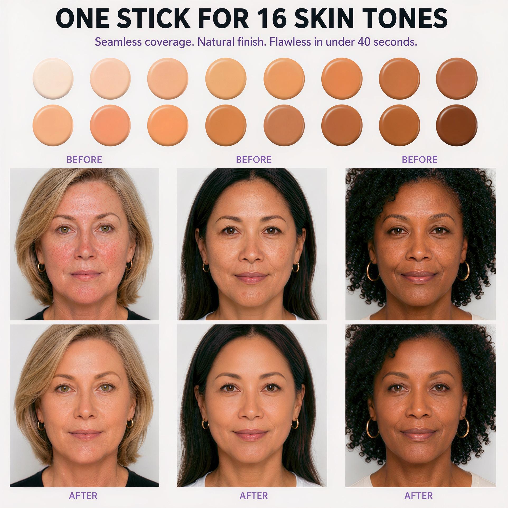 Reverse-aging 2-in-1 Adaptive Foundation