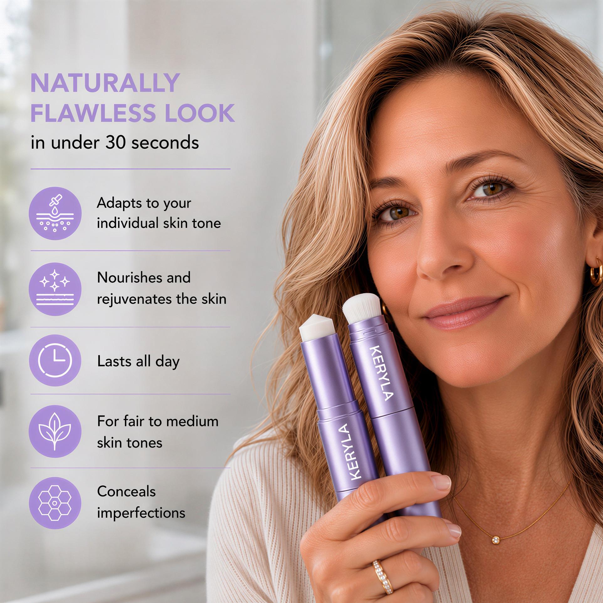 Reverse-aging 2-in-1 Adaptive Foundation